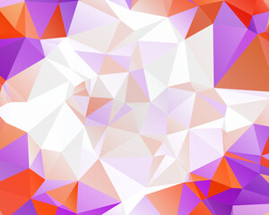 Abstract Color Polygon Background Design, Abstract Geometric Origami Style With Gradient - Vector