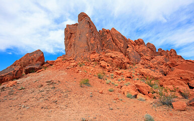 Fototapeta premium Gibraltar Rock close up - Valley of Fire State Park, Nevada