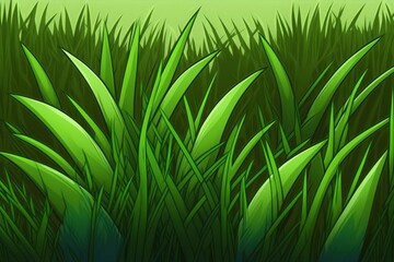 texture of green grass as a background. Generative AI