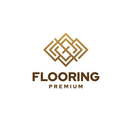 Flooring logo premium vector illustration design