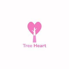 Tree logo with heart shape.