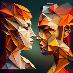 Obraz premium Geometric art Weird Unique Rare 