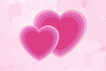 pink heart background