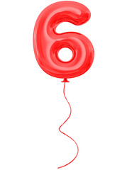 6 Red Balloon Number