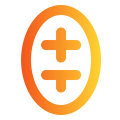 Obraz premium Football gradient icon