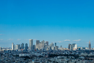 新宿の超高層ビル群（三軒茶屋から）
