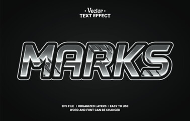 Marks Editable Vector Text Effect.