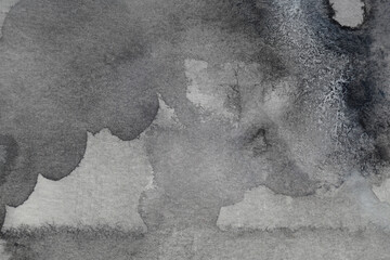 Abstract grey watercolor painting as background, top view © New Africa