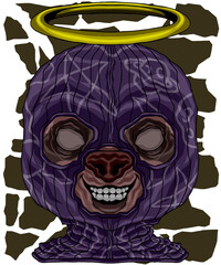 Sloth in Retro Fashion Street Art