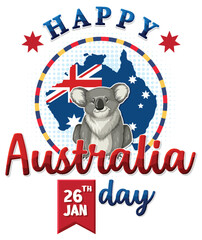 Happy Australia day banner design