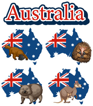 Australia Day Banners Set