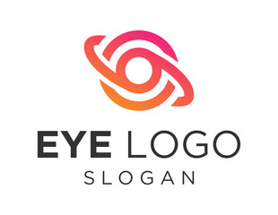 Logo design about Eye on a white background. created using the CorelDraw application.