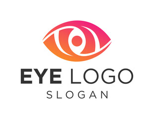 Logo design about Eye on a white background. created using the CorelDraw application.