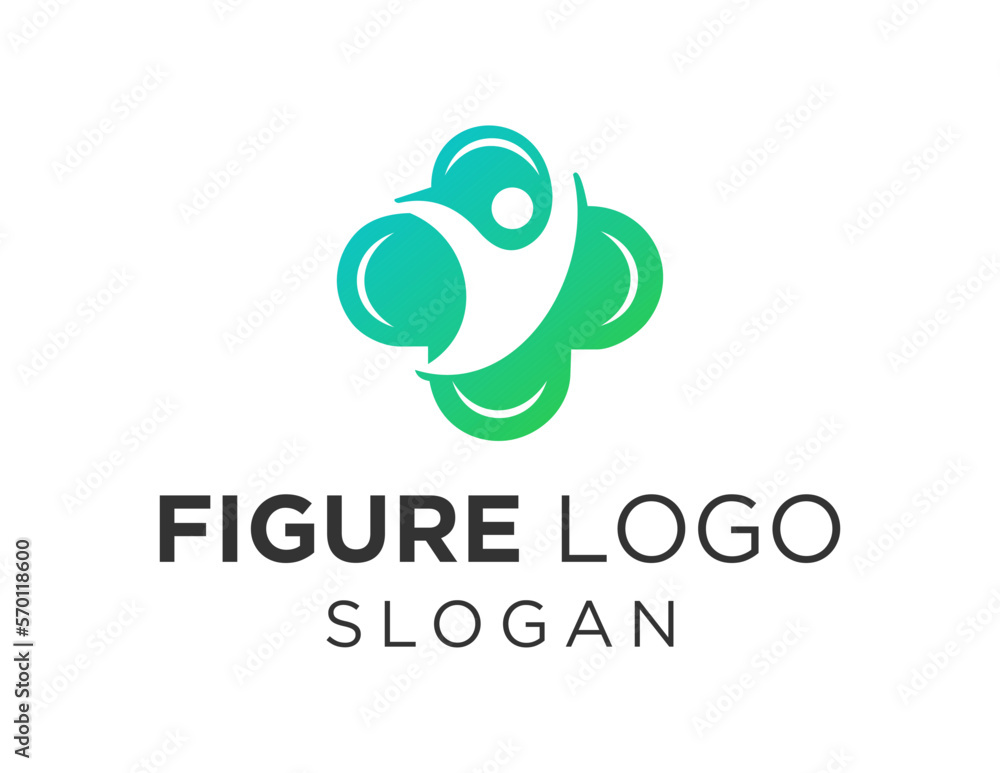 Poster logo design about figure on a white background. created using the coreldraw application.