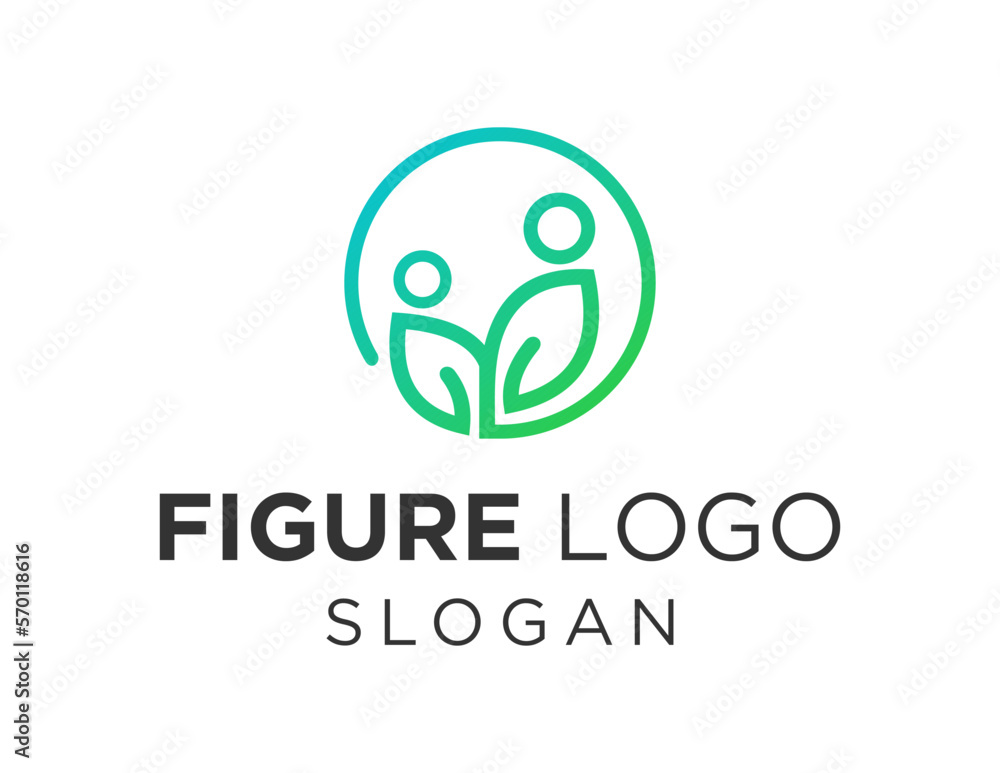 Poster logo design about figure on a white background. created using the coreldraw application.