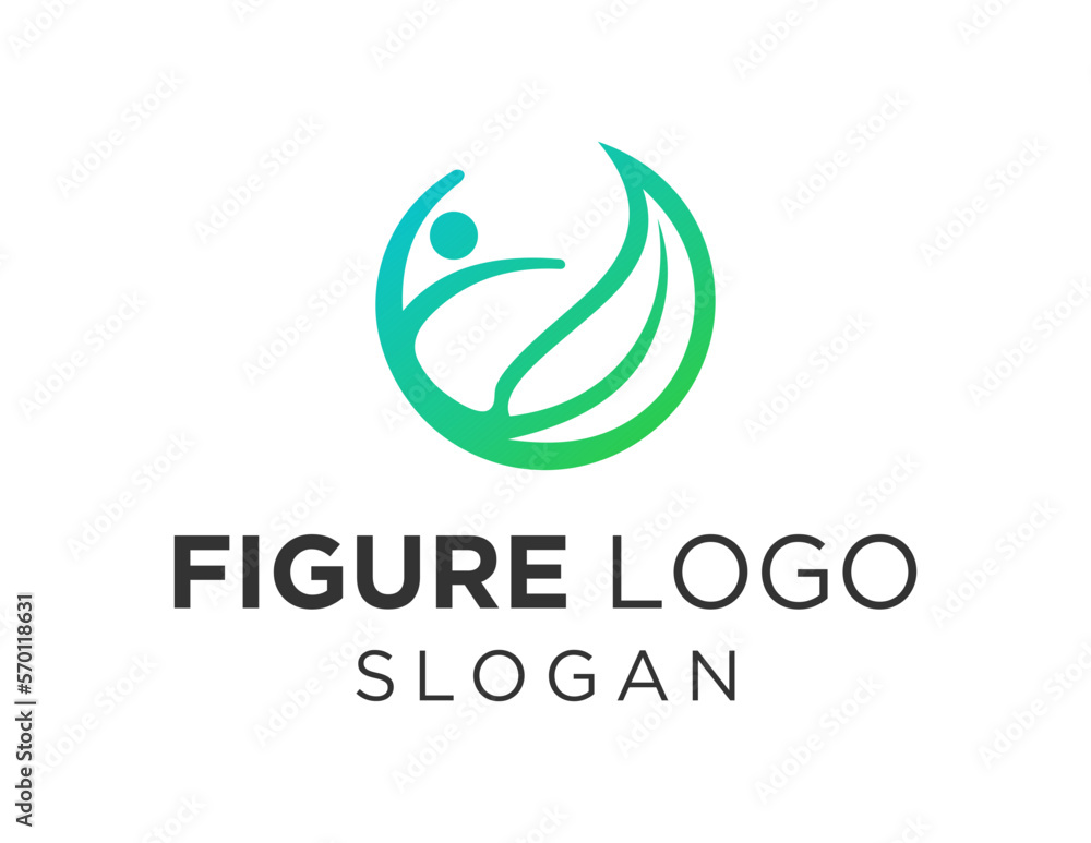 Poster logo design about figure on a white background. created using the coreldraw application.