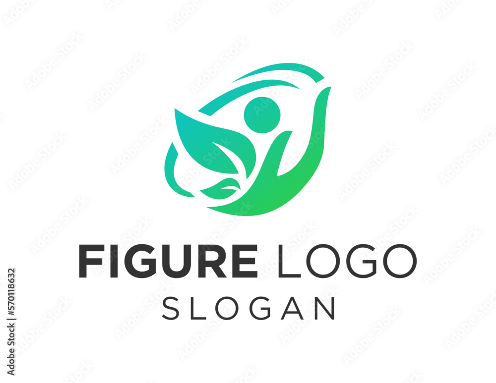 Poster logo design about figure on a white background. created using the coreldraw application.