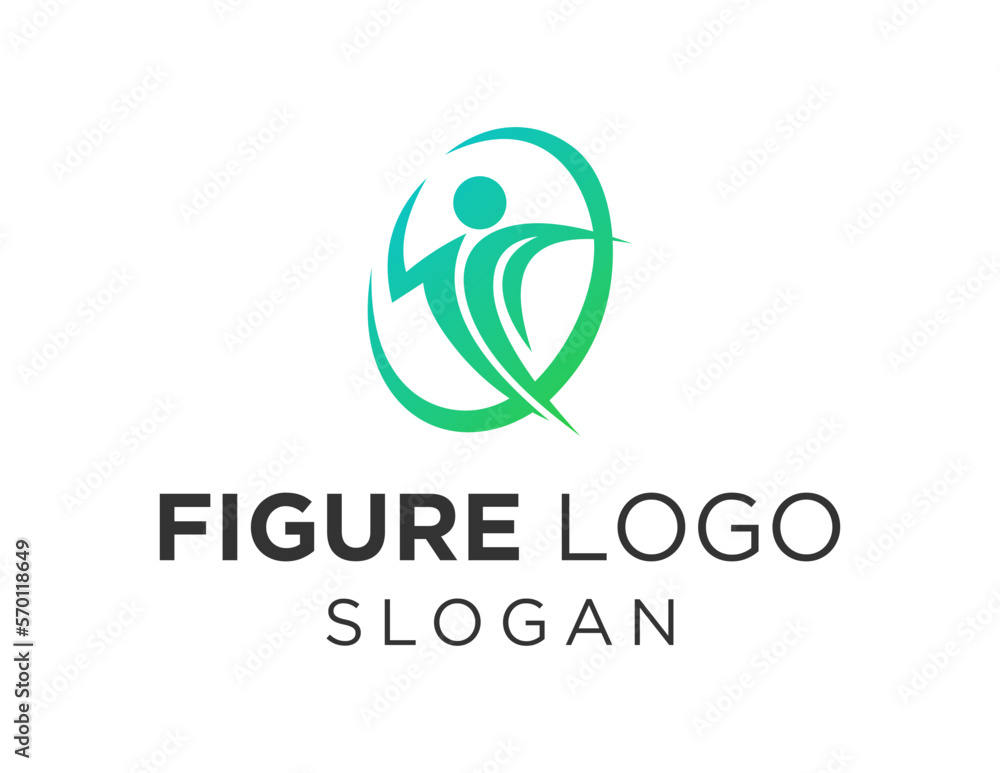 Poster logo design about figure on a white background. created using the coreldraw application.