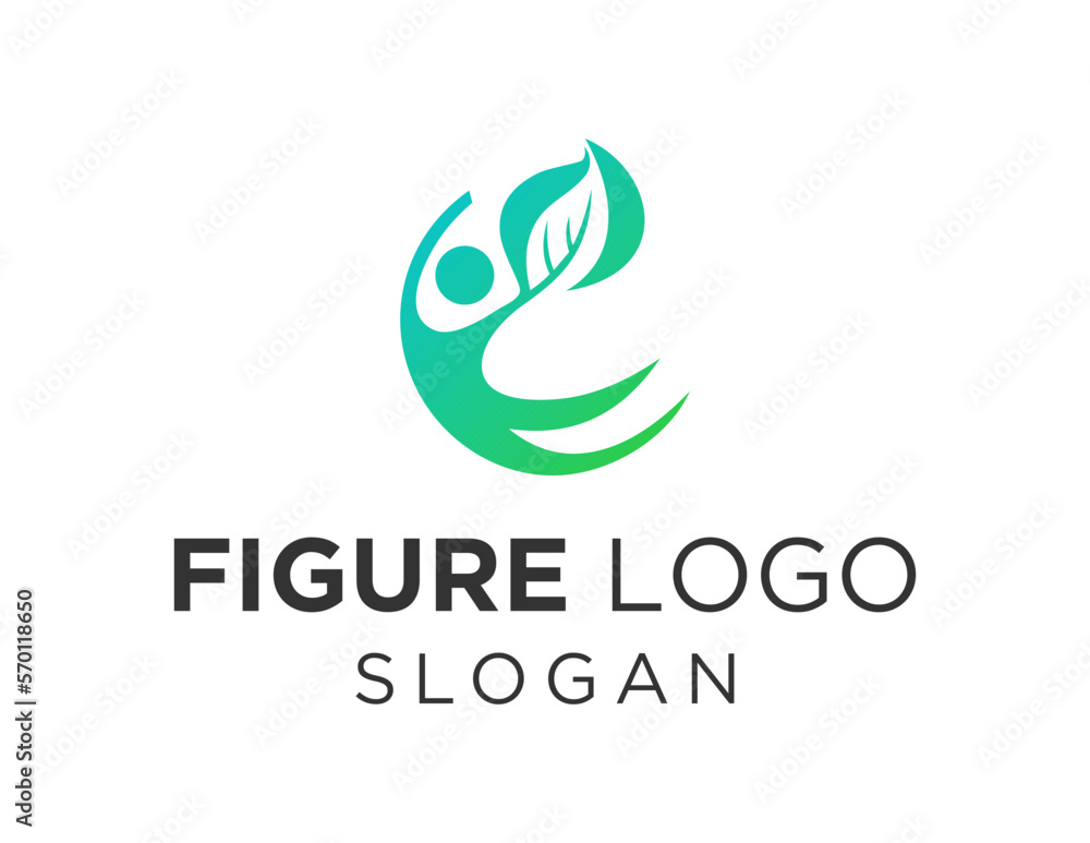 Poster logo design about figure on a white background. created using the coreldraw application.