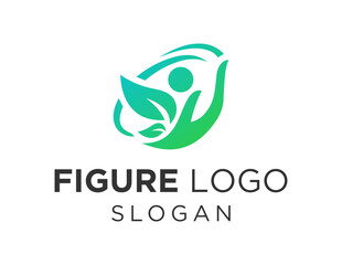 Logo design about Figure on a white background. created using the CorelDraw application.