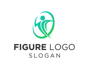 Logo design about Figure on a white background. created using the CorelDraw application.