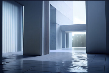 Advanced background High-end venue space 3D rendering