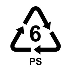 S&iacute;mbolos de reciclaje del pl&aacute;stico, PET o PETE , HDPE, PVC, LDPE , PP, PS, OTHER.