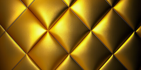 Fototapeta na wymiar Gold luxury fabric texture with copy space. Gold silk satin fabric background. Generative AI