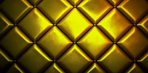 Fototapeta premium Gold luxury fabric texture with copy space. Gold silk satin fabric background. Generative AI