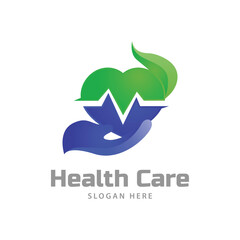 Medical health logo design vector