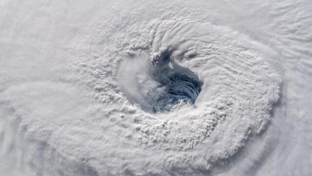Hurricane Overhead Satellite View from Space