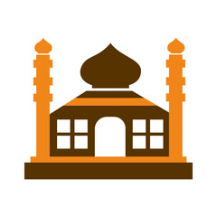 Mosque icons illustration, logo of mosque template