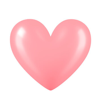 pink heart with transparent background