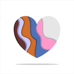 Vector love heart illustration