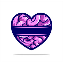 Vector love heart illustration