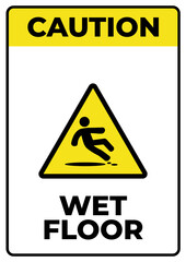 printable notice board caution wet floor