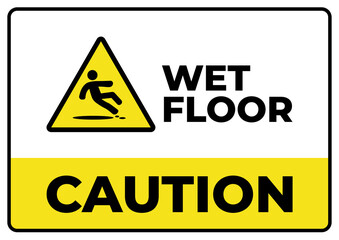 printable notice board caution wet floor