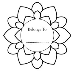 Elegant Simple Mandala Flower Design. Easy mandala art
intricate lines patterns wall art, invitations, branding,  designs, basic mandalas Coloring Book page, adults, seniors, beginners, drawing