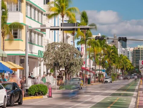 Miami boardwalk time-lapse
