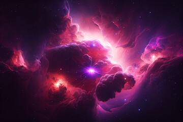 illustration of Galaxy, abstract space background