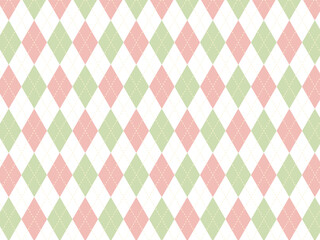 ひしもちカラーのアーガイルチェック