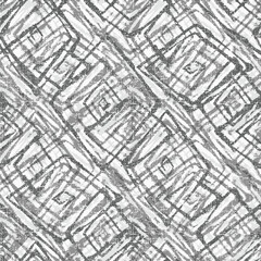 Fototapeta na wymiar Grey Carpet bathmat and Rug Boho Style ethnic design pattern with distressed texture and effect diamond Geometric kilim ikat pattern with grunge texture,