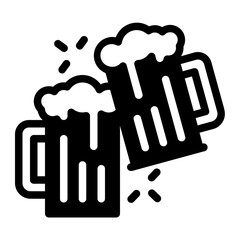 beer glyph icon