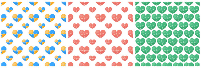 World Down Syndrome Day Seamless Pattern Design in Template Hand Drawn Cartoon Flat Illustration