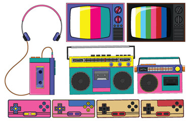 Retro objects and electronic devices