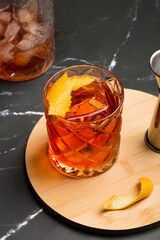 Negroni cocktail, classic Italian bitter aperitif