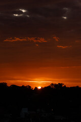 Obraz premium sunset in the desert vertical 