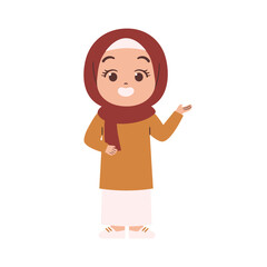 Muslim Woman illustration. Arabian Woman Wear hijab