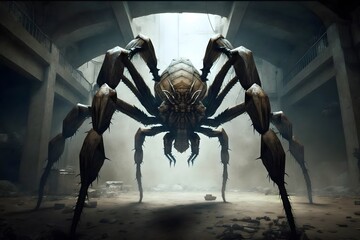monster spider created using AI Generative Technology