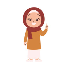Muslim Woman illustration. Arabian Woman Wear hijab